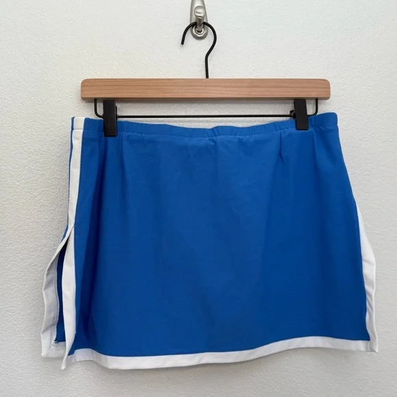 NWT Nike Tennis Skort Dri Fit Skirt Medium Blue NEW - Picture 2 of 9